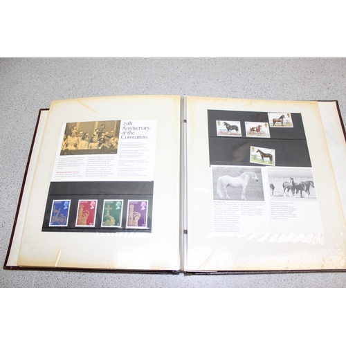 571A - An album of pre-decimal and 1970's presentation pack stamps, all unused