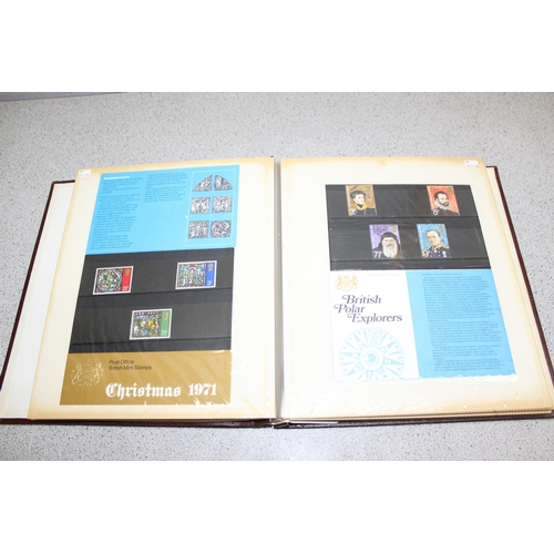 571A - An album of pre-decimal and 1970's presentation pack stamps, all unused