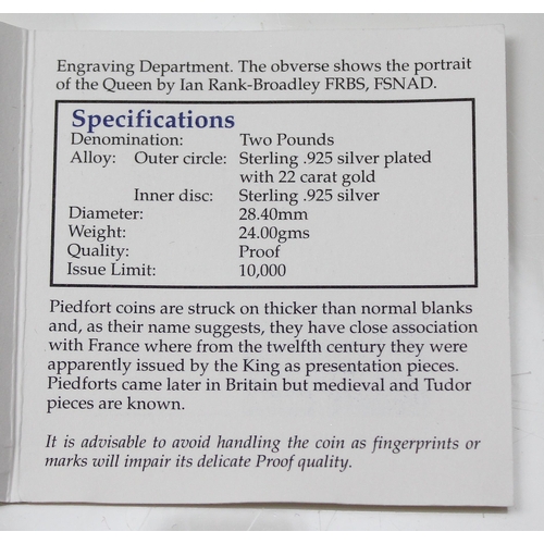 1216 - A 2001 Royal Mint Piedfort silver proof Marconi £2 coin, boxed with paperwork