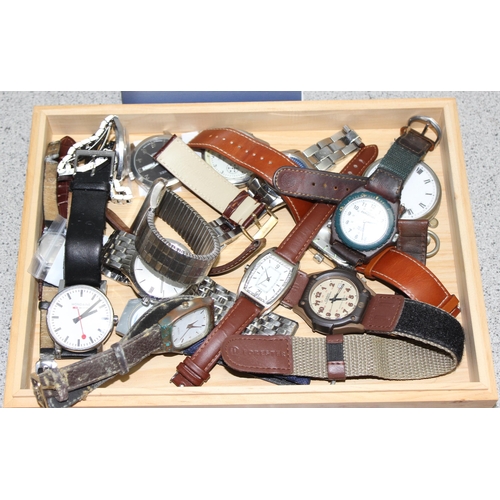 1324 - Qty of assorted vintage and later watches to inc an antique open face pocket watch, a boxed Seiko 7N... 