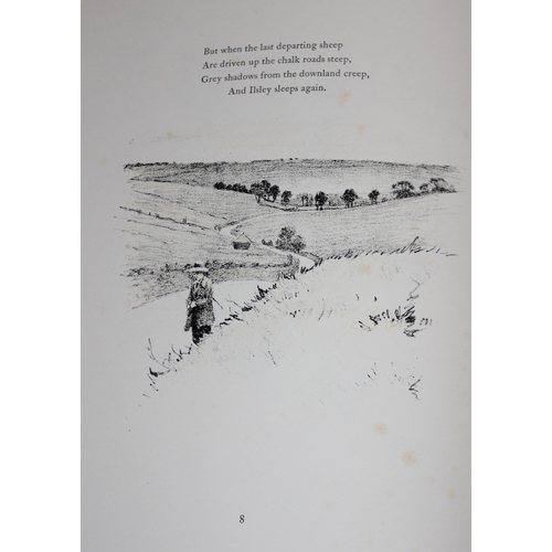 553A - 4 x books: Book of Poems entitled Berkshire Vale by Wilfrid Howe-Nurse and illustrated by Cecil Aldi... 