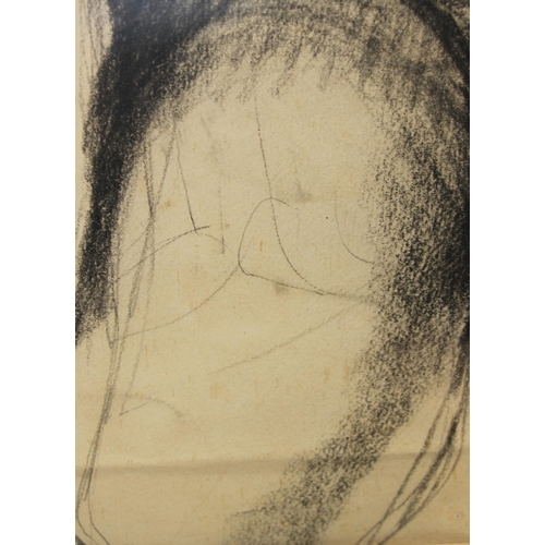 414A - 3 pictures: Rowan Phillips (XX, Zimbabwe), Charcoal portrait of a nude male, signed and dated 1971; ... 