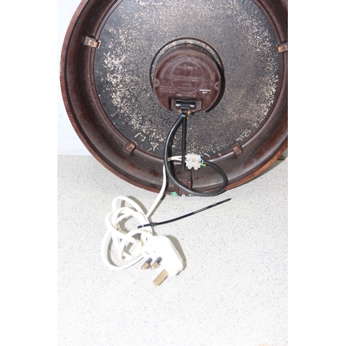 1326 - Vintage Smith electric Bakelite clock with early electrical movement, diameter approx. 35cm