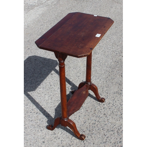 103 - A small 19th century mahogany side table, approx 57cm wide x 34cm deep x 73cm tall