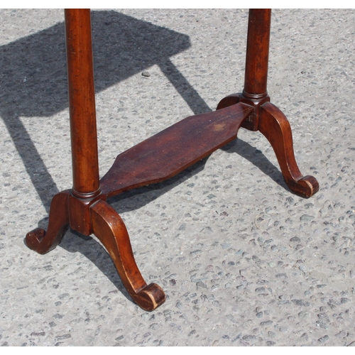 103 - A small 19th century mahogany side table, approx 57cm wide x 34cm deep x 73cm tall