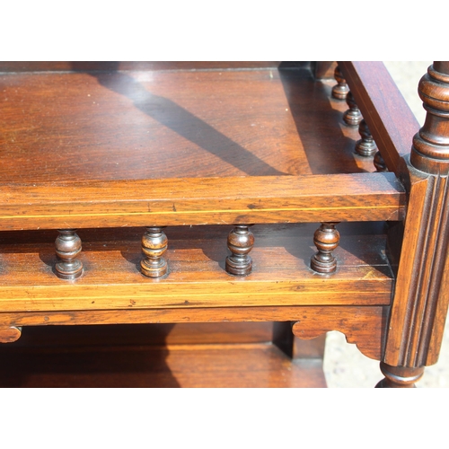 104 - An extremely decorative Edwardian period mahogany sideboard in the manner of James Shoolbred, decora... 