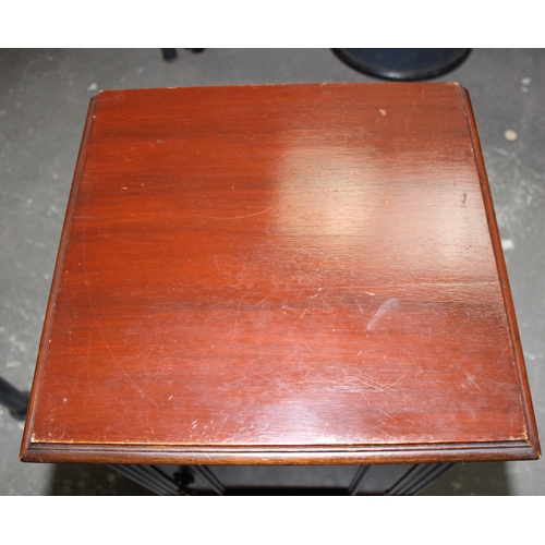 114 - Edwardian Mahogany bedside cabinet, approx 40cm wide x 37cm deep x 79cm tall