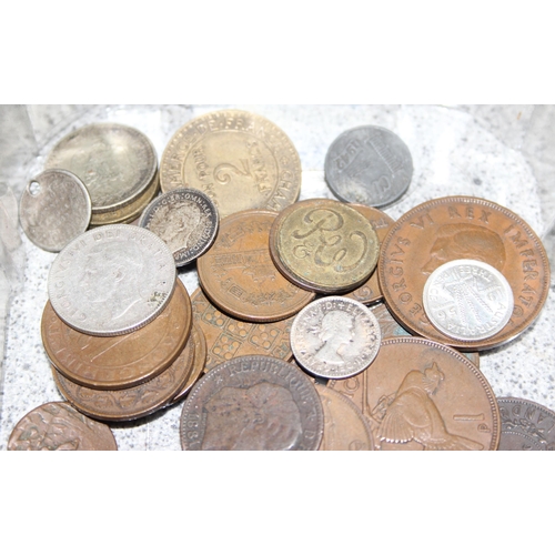 1263 - Qty of assorted interesting antique and later copper coins and a small selection of British and worl... 