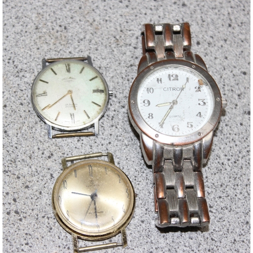 1305 - Qty of watches to incl Timex, Rotary and a Smiths pocket watch