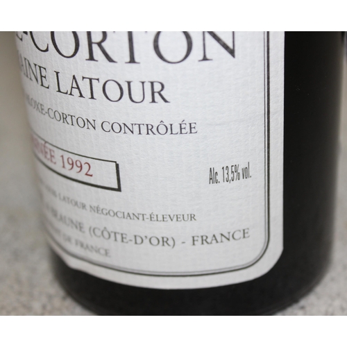 1604 - 6 bottles of Domaine Louis Latour Aloxe-Corton 1992 vintage wine