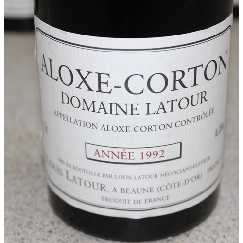 1605 - 6 bottles of Domaine Louis Latour Aloxe-Corton 1992 vintage wine