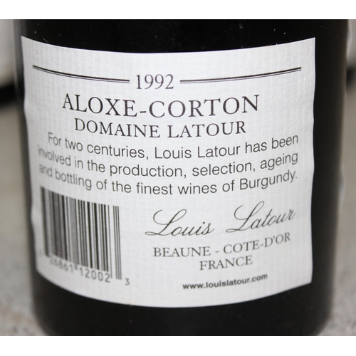 1605 - 6 bottles of Domaine Louis Latour Aloxe-Corton 1992 vintage wine