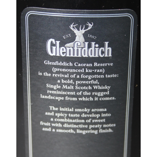 1649 - A bottle of Glenfiddich Caoran reserve single malt Scotch whisky, aged 12 years, 70cl