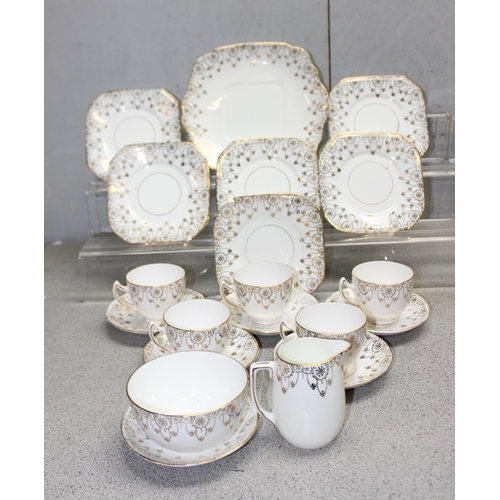 1709 - Box of miscellaneous china to include part tea sets including midwinter and wade