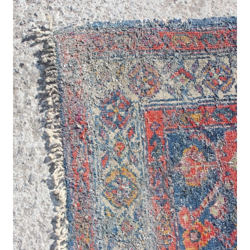 208 - 3 vintage rugs, the runner approx 295cm x 107cm