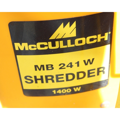 315 - McCulloch garden shredder