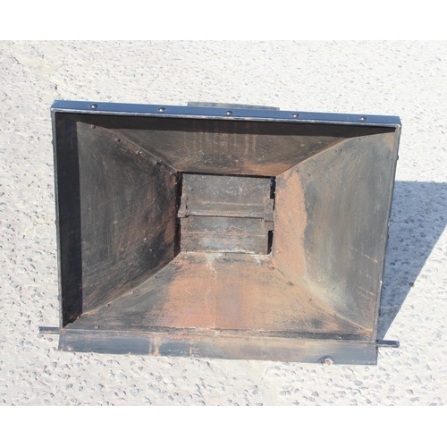 321 - Metal chimney or cooker hood, approx 66cm wide x 51cm deep x 73cm tall