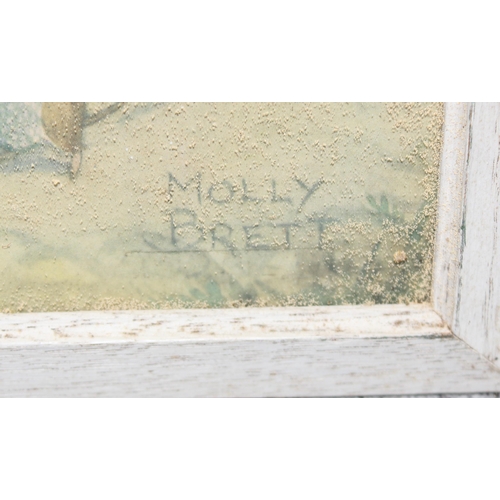 405 - 3 vintage Molly Brett prints, each with frame, each approx 56cm x 48cm