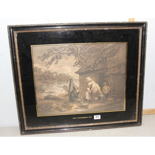 417 - An antique print after George Morland entitled 