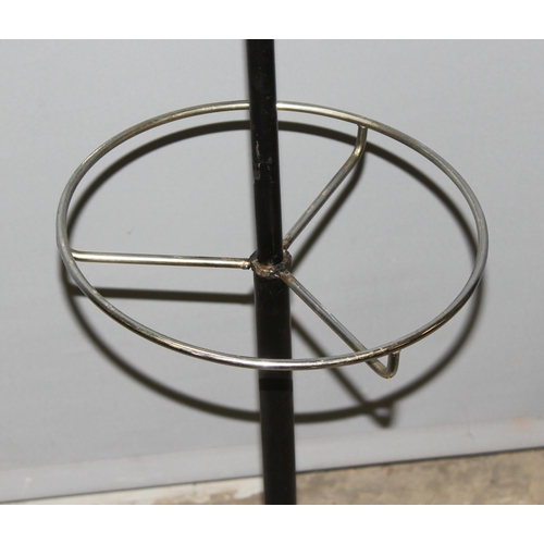 44 - A retro style black painted children's Sputnik style coat stand, approx 118cm tall