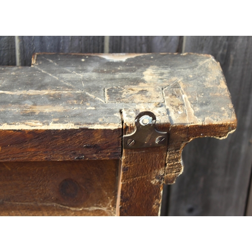 450 - Large gilt framed tri-compartment over-mantel pier mirror, likely 19th century, approx 150cm x 80cm