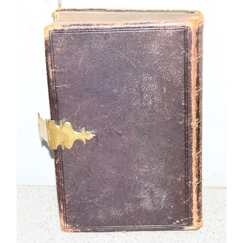 500 - An early 20th century autograph book with many interesting drawings and an antique leather bound Pol... 