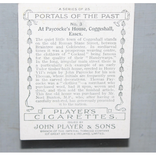 516 - Players Cigarette card display in glass frame