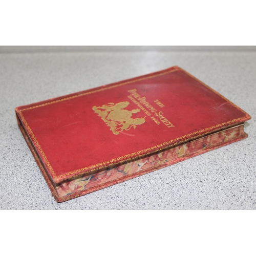 552 - Sesame and Lilies by John Ruskin 1913 leather bound edition with Royal Drawing Society bookplate and... 