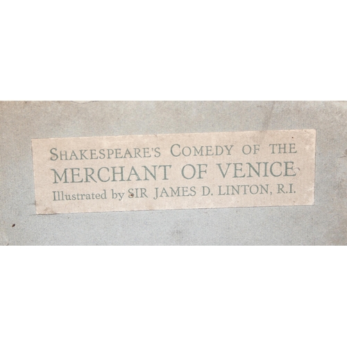 554 - Shakespeare's comedy of the Merchant of Venice Illustrated by Sir James D. Linton