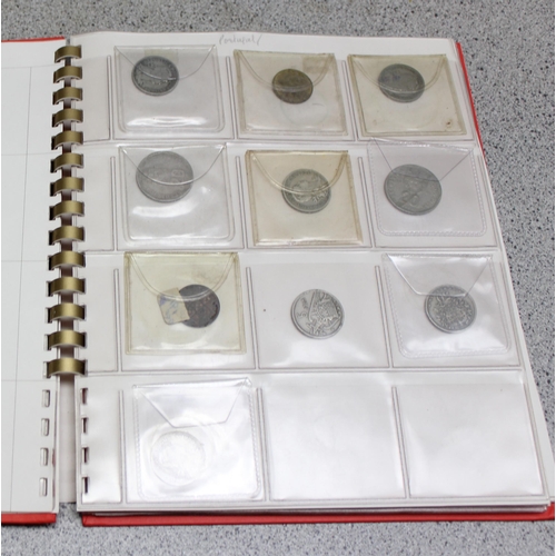 1248 - 2 albums of assorted mixed world coins