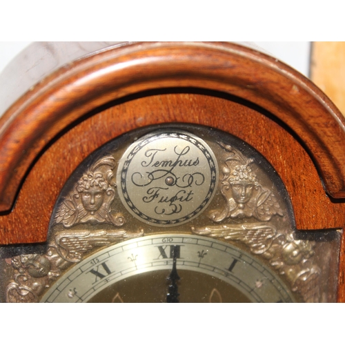 1316 - Vintage wooden cased mantel clock with mechanical movement