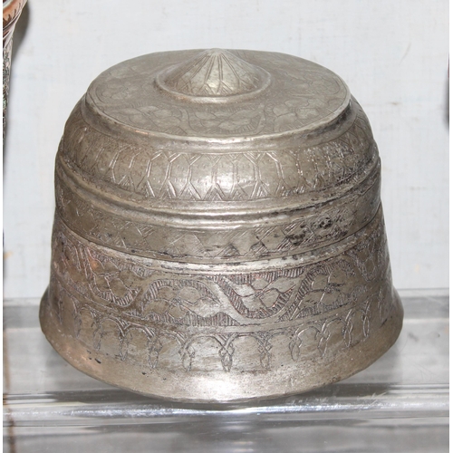 1774 - Qty of antique and later metalware, mostly brass and copper, approx 5.2kg gross