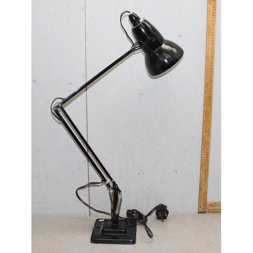 247 - Vintage Herbert Terry 2-step Anglepoise lamp in black, model 1227