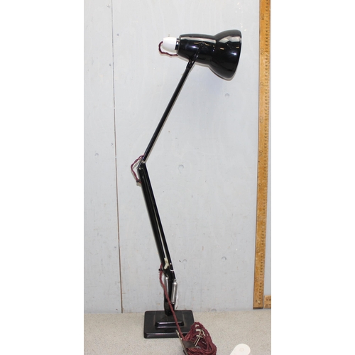 248 - Vintage Herbert Terry 2-step Anglepoise lamp in black, model 1227