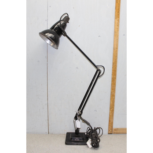 249 - Vintage Herbert Terry 2-step Anglepoise lamp in black, model 1227