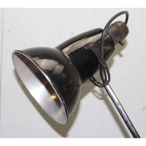 249 - Vintage Herbert Terry 2-step Anglepoise lamp in black, model 1227