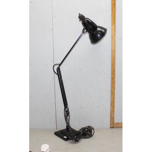 249 - Vintage Herbert Terry 2-step Anglepoise lamp in black, model 1227