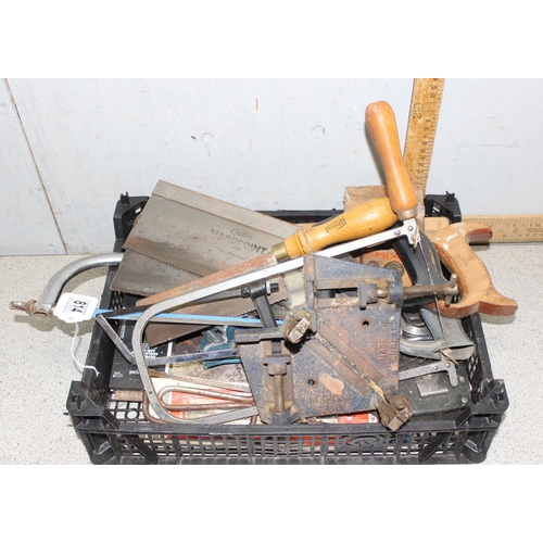 814 - Qty of tools to incl saws