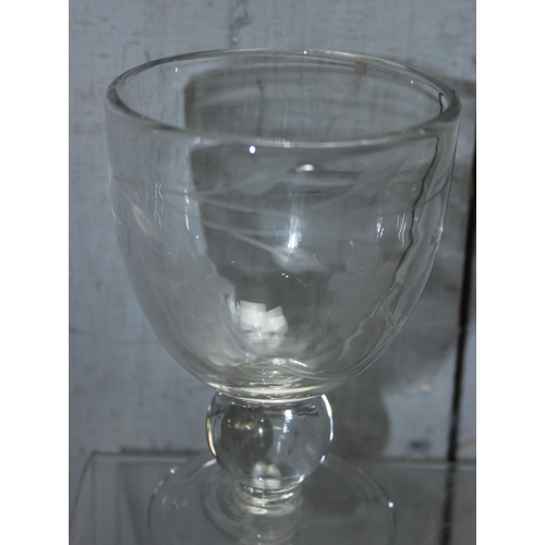 1782 - Qty of antique and later hand blown glassware and antique ceramic cup