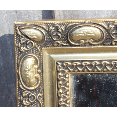 466 - Gilt framed hall mirror measuring approx 124cm x 40cm