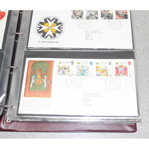 528 - 3 folders of FDC stamps