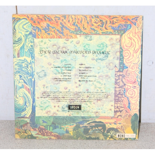 605 - LP vinyl record: Rolling Stones 1967 album 'Their Satanic Majesties Request', mono TXL 103, The Decc... 