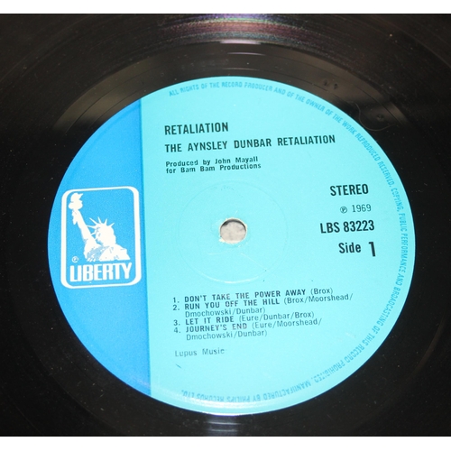 608 - 3 LP vinyl records by The Aynsley Dunbar Retaliation - Retaliation, 1969 press A1/B1, LBS 83223; Doc... 