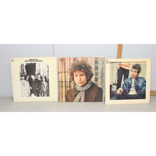 609 - 8 Bob Dylan LP vinyl records, to incl Highway 61 Revisited (mono), Bringing It All Back Home, The Fr... 