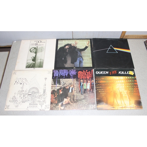 613 - Box of mixed LP vinyl records, artists F-R to incl Fleetwood Mac, Frankie Goes to Hollywood, Jimi He... 