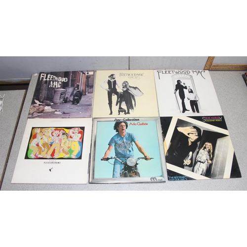 613 - Box of mixed LP vinyl records, artists F-R to incl Fleetwood Mac, Frankie Goes to Hollywood, Jimi He... 