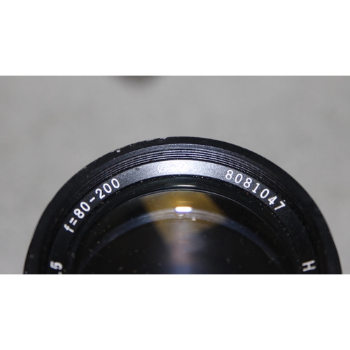 661 - Qty of Camera lenses to include Helios macro zoom 1:4.5 and a Yashikor AUX wide angle 1:4