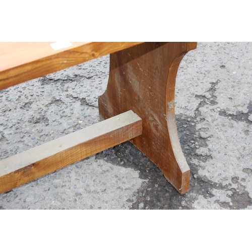 147 - A vintage rustic Elm farmhouse table, approx 153cm wide x 85cm deep x 78cm tall