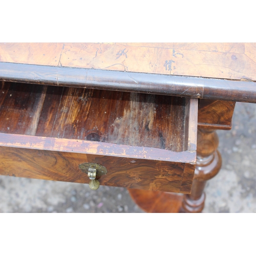 41A - A William & Mary or Queen Anne period c.1700 low boy or console table with circular parquetry inlaid... 