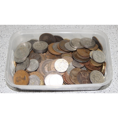 1291 - Qty of assorted mixed British coins, approx 1.6kg gross